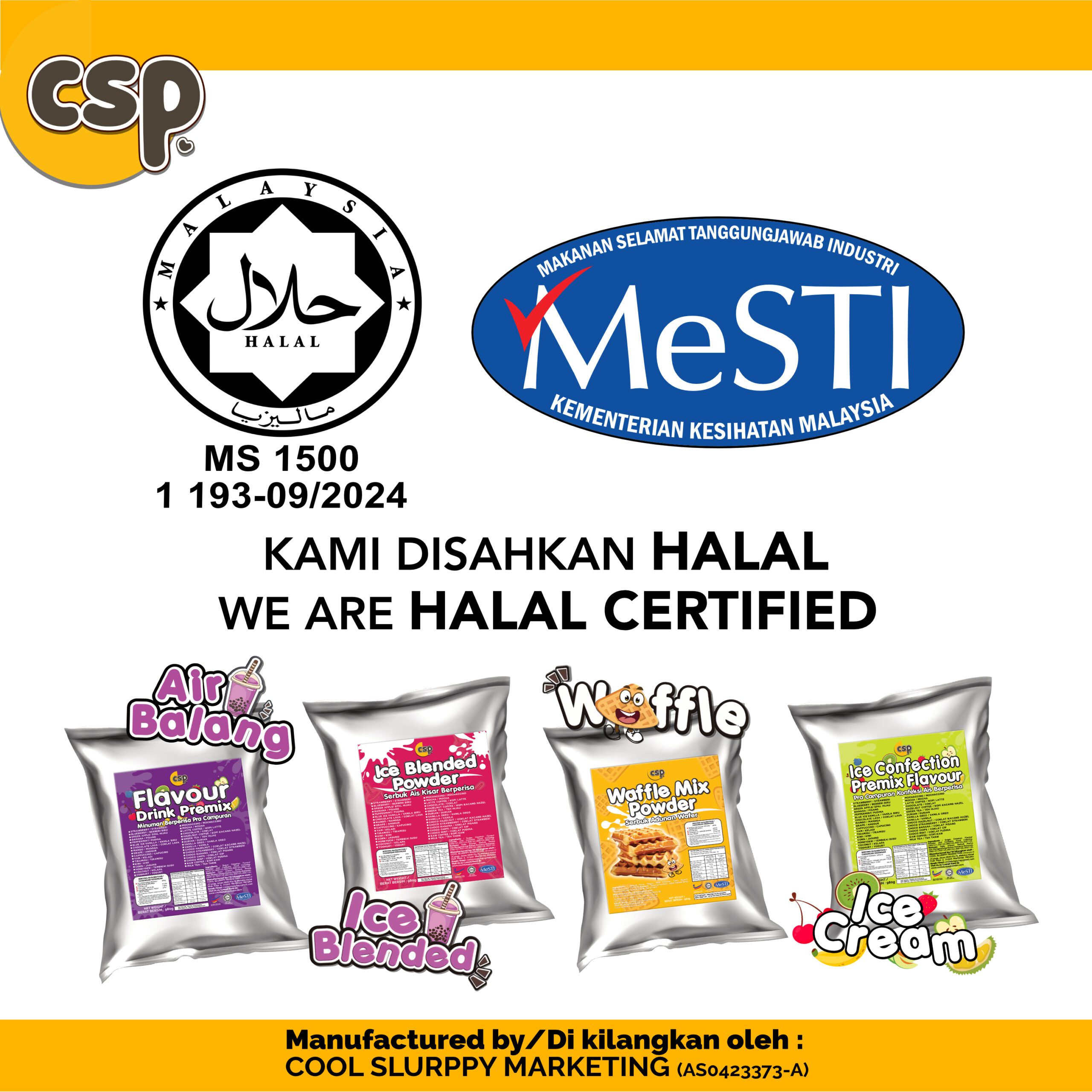 We are Halal Certified